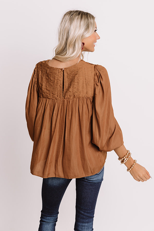 Soho Shops Shift Top In Chocolate Image - 5