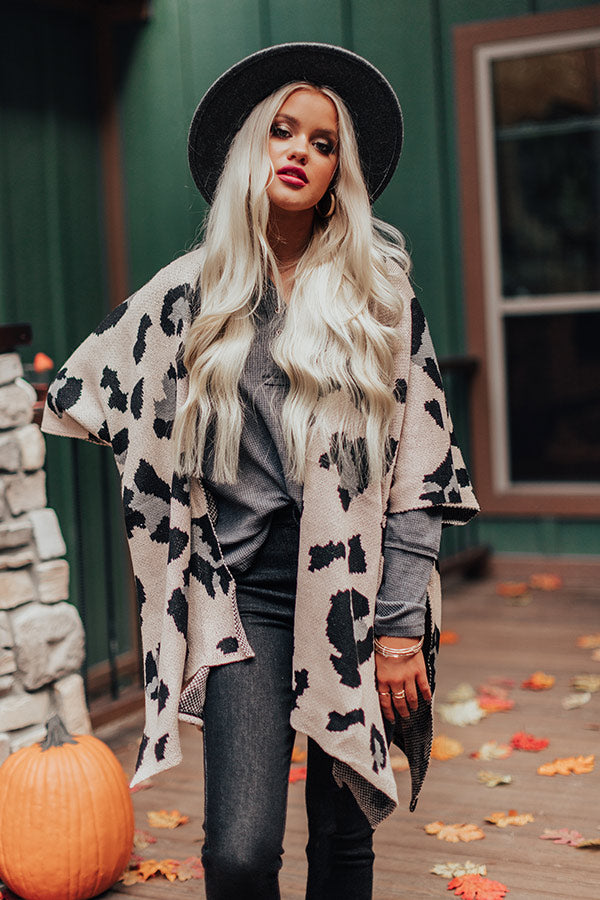 Up The Mountain Leopard Cardigan
