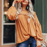 Starlight Swooning Shift Top In Pumpkin Image - 1