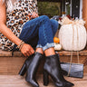 The Maia Faux Leather Ankle Bootie Image - 1