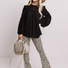 Starlight Swooning Shift Top In Black Image - 1