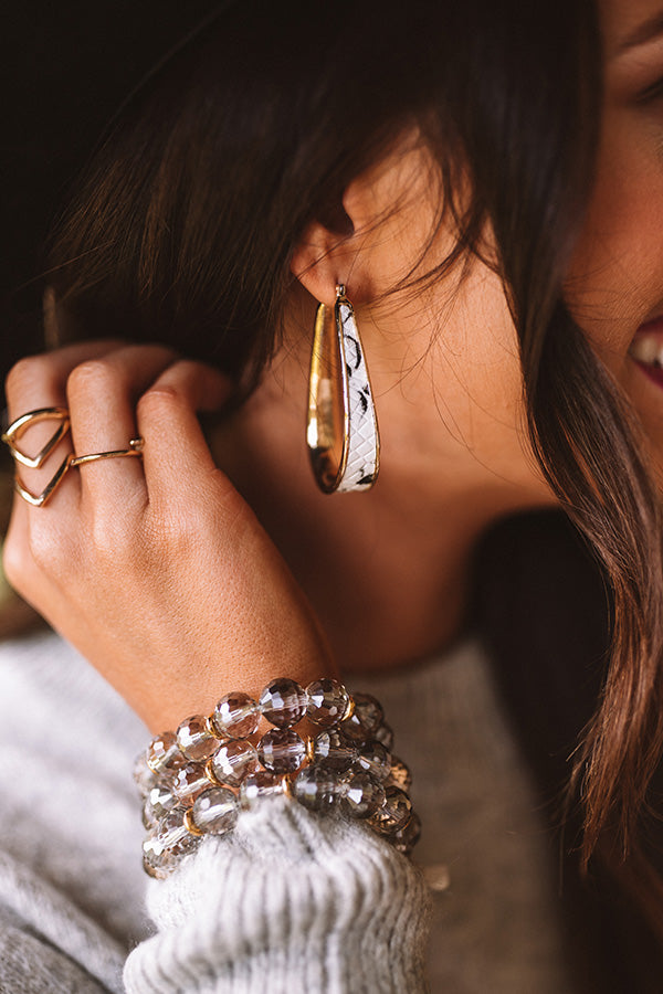 Popular Demand Snake Print Earrings