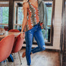 Soho Sights Snake Print Tank in Rust Image - 1