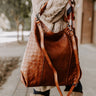 See You Later Faux Leather Tote In Brown Image - 1