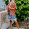 New Timezone Knit Cardigan In Light Rust Image - 1