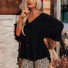Estes Park Babydoll Top In Black Image - 1