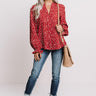 Day And Night Shift Top In Crimson Image - 1
