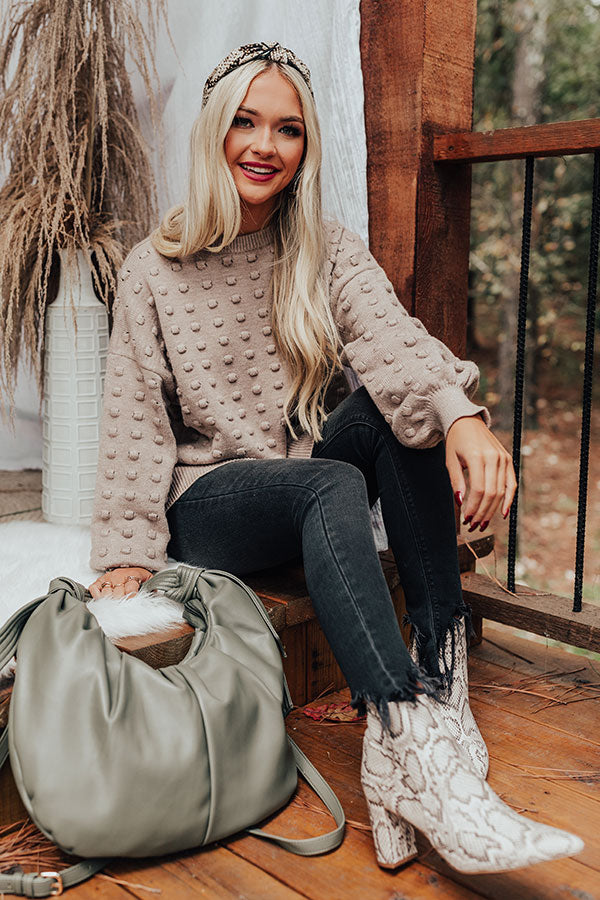 Fall Getaway Sweater In Taupe Image - 2