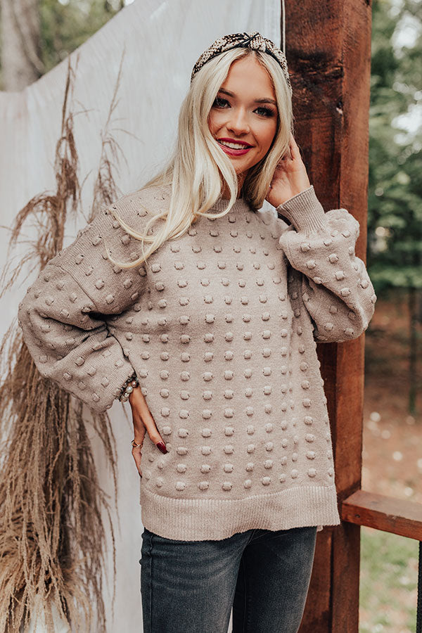 Fall Getaway Sweater In Taupe Image - 1