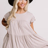 Love A Latte Babydoll Top In Taupe Image - 1