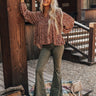 The Blakely High Waist Flares In Martini Olive Image - 1