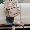 Windy City Crossbody In Grey Image - 1