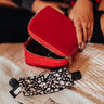 Glowing Review Cosmetic Bag In Red Image - 1