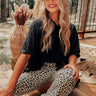 Cuddles At The Lodge Shift Tunic In Black Image - 1