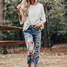 Cabin Life Sweatshirt In Cream Image - 1