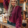 Stolen Romance Knit Sweater in Windsor Wine Image - 1