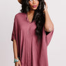 Kisses By Midnight Shift Tunic In Dark Rustic Rose Image - 1