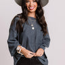 Cabin Life Sweatshirt In Dark Slate Image - 1