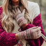 Vail Ski Trip Knit Gloves in Taupe Image - 1