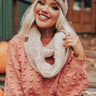 Chilly Vibes Chenille Infinity Scarf in Iced Latte Image - 1