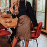Coffee Until Cocktails Satin Midi in Martini Olive Image - 1