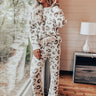 Cue The Cuddles Leopard Pants in Martini Olive Image - 1