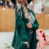 Nothing But The Best Cable Knit Cardigan In Hunter Green Image - 1