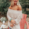 Lost In Cuddles Chenille Fringe Sweater In Cream Image - 1