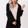 Nothing But The Best Cable Knit Cardigan In Black Image - 1