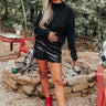 Let Me Know Chenille Sweater In Black Image - 1