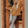Close To The City Shift Sweater in Camel Image - 1