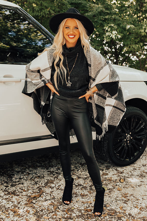 The Mira Faux Leather High Waist Legging