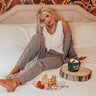 Never Too Cozy Cable Knit Pant In Grey Image - 1
