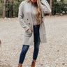 Wine In Winter Park Light Weight Coat In Grey Image - 1