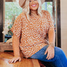 Hello Sugar Shift Top In Camel Curves Image - 1