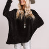 Covered In Cozy Shift Tunic In Black Image - 1