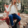 Sippin' Under The Stars Sweater In White Image - 1