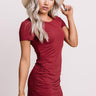 Simply Clever Dress In Wine Image - 1