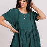 Kisses In Capri Babydoll Top In Teal Image - 1