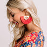 The Carmen Fan Earrings in Red Image - 1