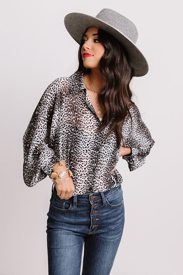 Witty Charm Leopard Top Image - 3