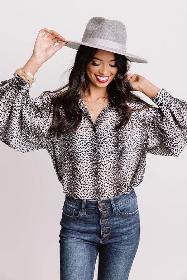Witty Charm Leopard Top Image - 1