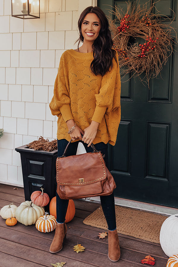 September Morning Knit Sweater In Golden Honey
