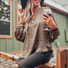 Runaway Fabulous Leopard Shift Top in Martini Olive Image - 1