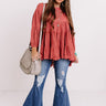 Vineyard Season Babydoll Top In Rose Image - 1