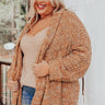 Pumpkin Patch Cozy Knit Cardigan In Camel Curves Image - 1