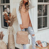 Moving On Up Sweatshirt In Latte Image - 1