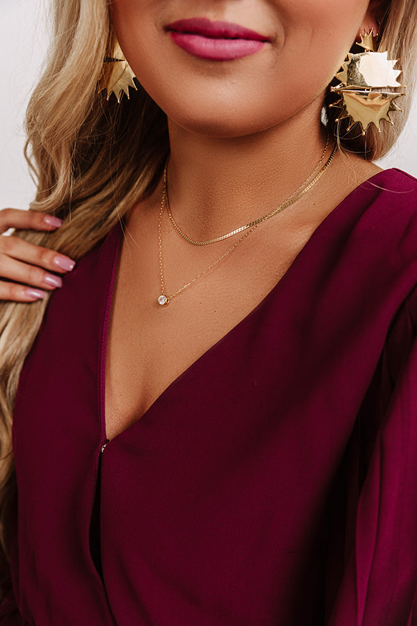 We Meet Again Necklace In Gold