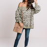 Running Free Leopard Sweatshirt In Sage Image - 1