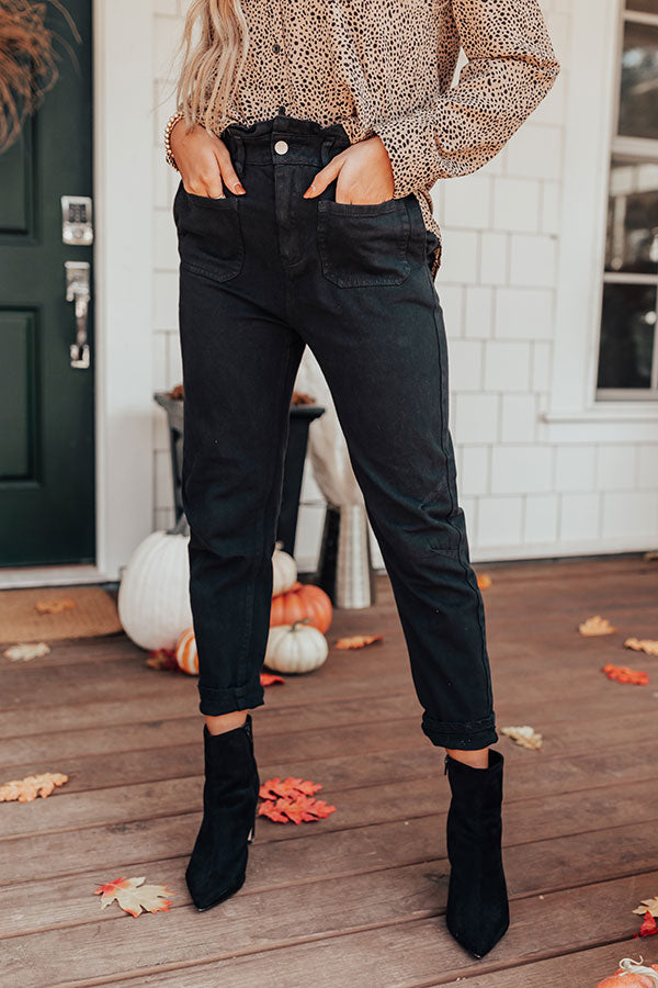 The Levy High Waist Pants In Black